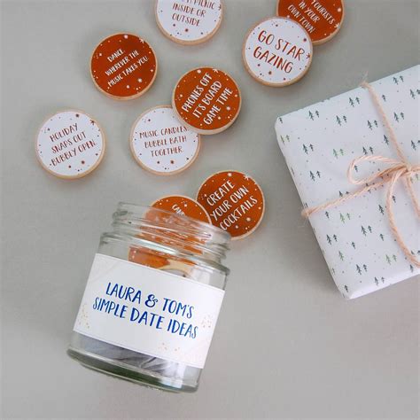 Personalised Couples Date Ideas Jar By Clara And Macy