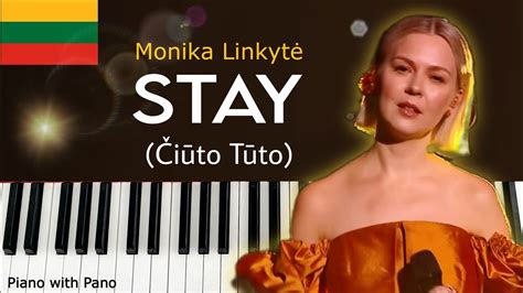 Monika Linkytė STAY Čiūto Tūto Lithuania Piano Cover