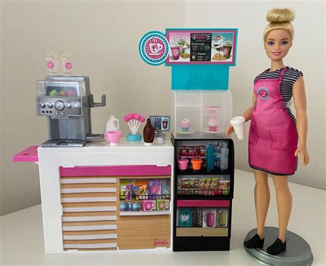 Barbie Coffee Shop You Can Be Anything Playset With Curvy Barbie And Lot