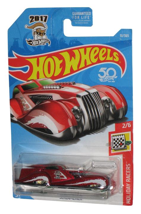 Hot Wheels 50th Anniversary Holiday Racers 2017 Screamliner Toy Car
