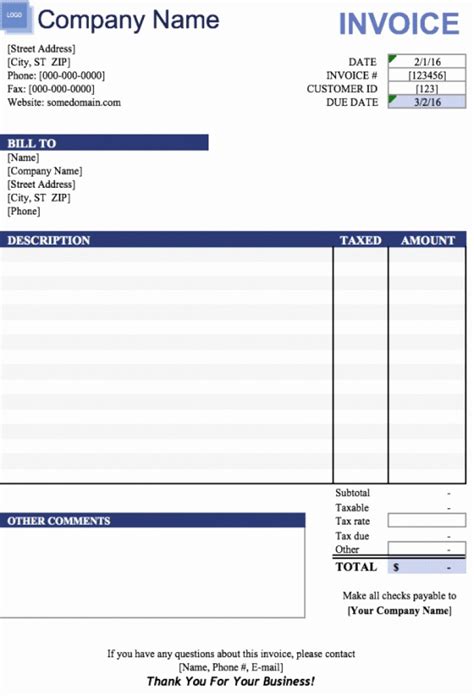 Sales Invoice Format In Excel Excel Templates