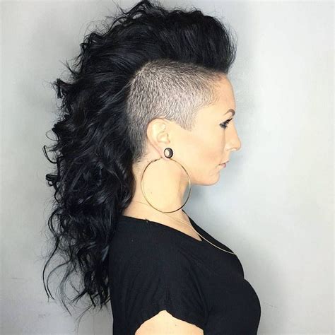 Ideas Of Side Shaved Long Hair Mohawk Hairstyles