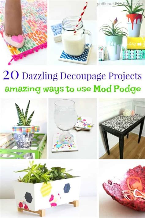 20 Mod Podge Decoupage Home Decor Ideas For Inspiration Mod Podge