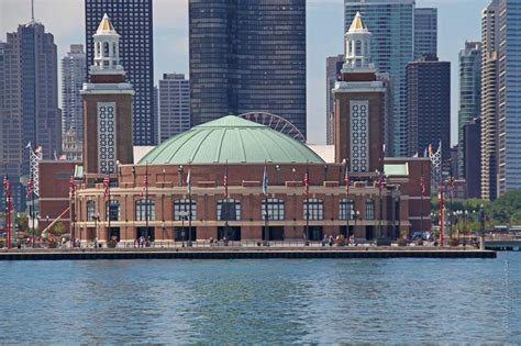 Chicago Architecture And Cityscape Navy Pier Headhouse And Auditorium