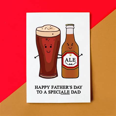 Speciale Dad Funny Beer Fathers Day Card By Of Life And Lemons