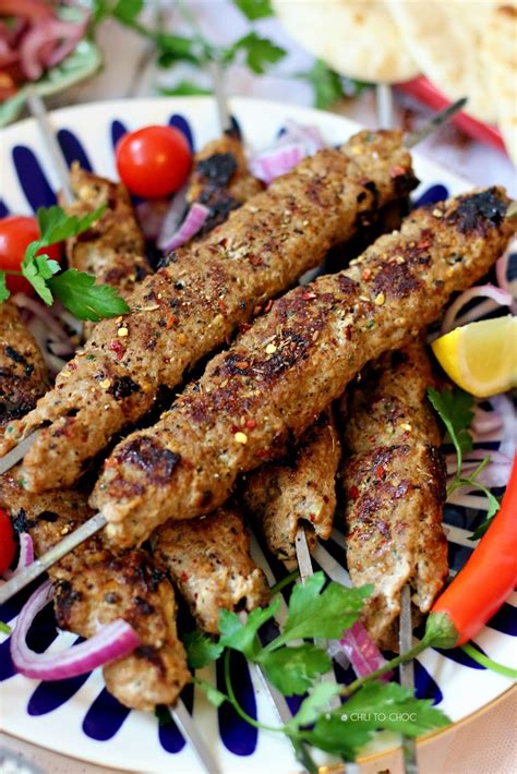 Adana Kebab (Turkish Ground Lamb Kebab) | Chili to Choc