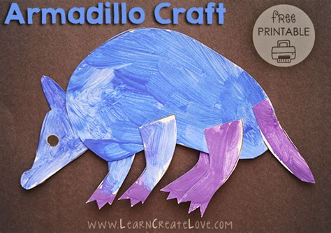 Armadillo Printable Craft