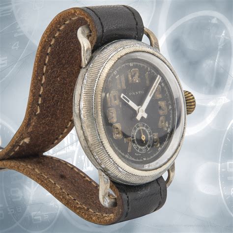 German Ww2 Pilots Watch Luftwaffe Watch Engraved