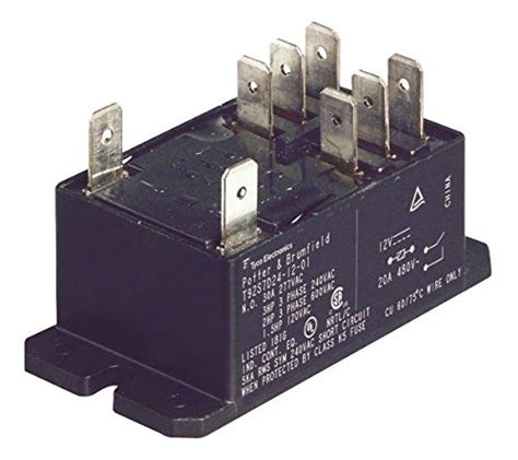 Power Relay Dpdt 12 Vdc 40 A T92 Series Panel Non Latching