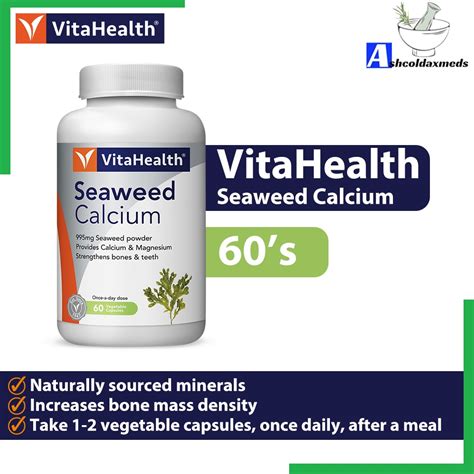 Vitahealth Seaweed Calcium 60s Farmasi Limbongan