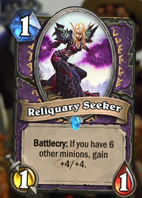 New Warlock Card Reliquary Seeker Card Discussion Hearthstone