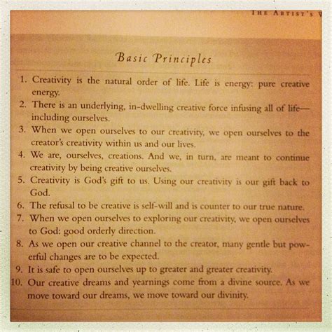 Basic Principles Of The Artists Way By Julia Cameron Writing Tips