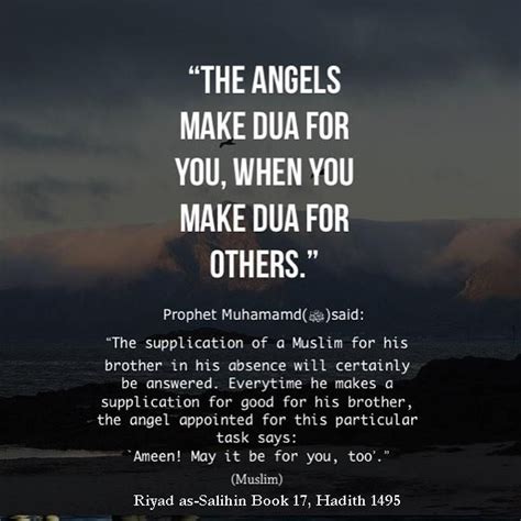 An Image With The Quotethe Angels Make Dua For You When You Make Dua