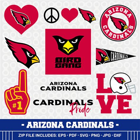 Arizona Cardinals Svg File Vector Design In Svg Eps Dxf And Jpeg