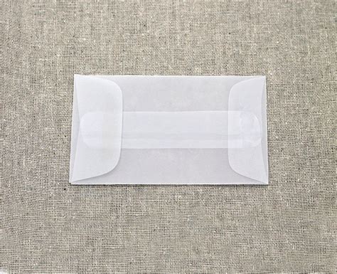 25 Mini Translucent Vellum Envelopes Seed Envelopes Etsy Uk