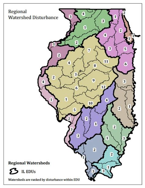 A Disturbance Ratings For Illinois Watersheds Based On The National