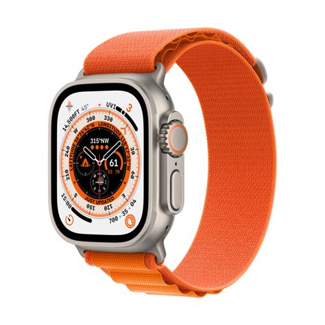 Apple Watch Ultra Gps Cellular 49mm Titanium Case Orange Alpine Loop