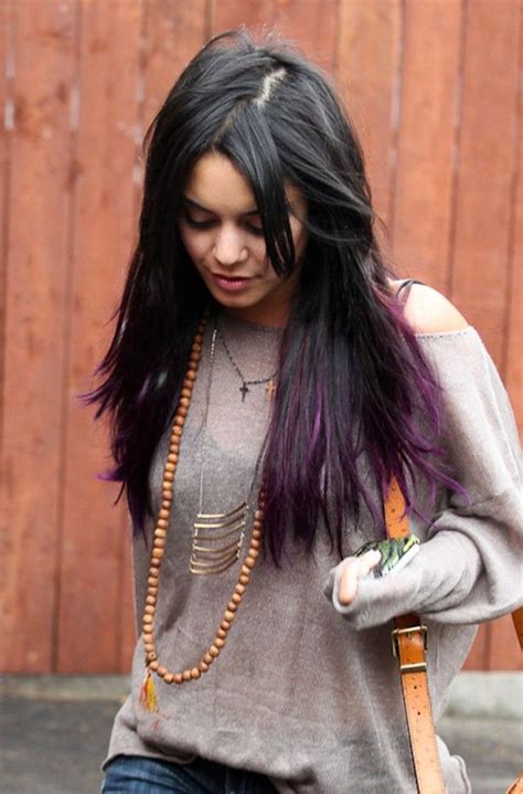 This is one of the more popular shades of brown hair color right now. Love the purple underneath! | Hair | Pinterest | The o ...
