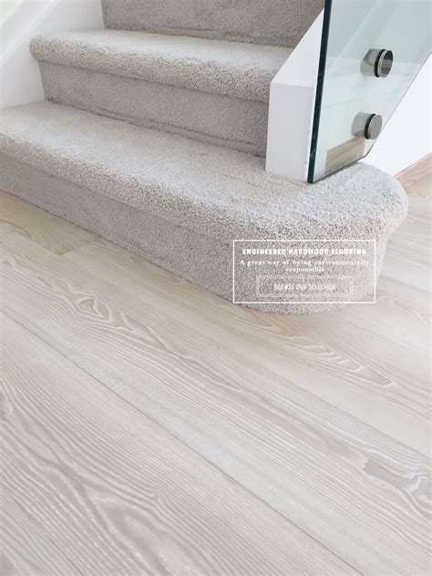 Ash Ivory White Engineered Hardwood Flooring Hp