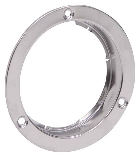 Flange Bracket For 4 Round Trailer Lights Stainless Steel Optronics