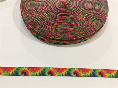 3 Yards Of 38 Inch Wide Ribbon Tie Dye Ribbon Hippy Etsy How To