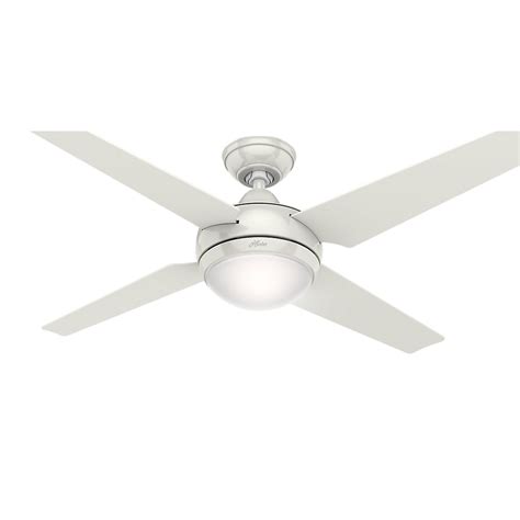 Hunter 52 Sonic White Ceiling Fan With Light Kit And Remote Walmart
