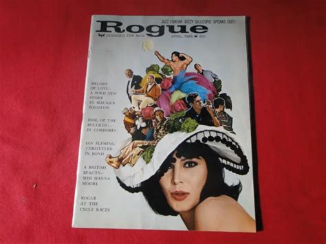vintage erotic sexy pinup men s magazine rogue april 1965 p91 7 00 picclick
