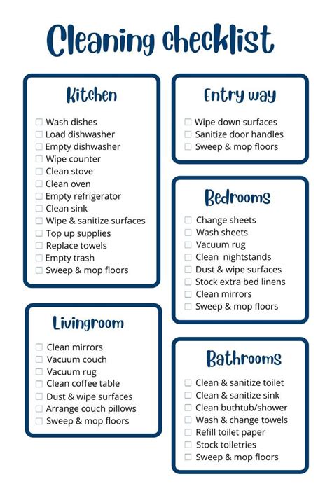 This Is A Digital Cleaning Checklist Its Great For Airbnb And
