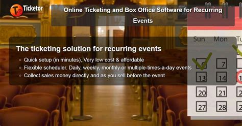 It makes it easier to keep track of open cases which reduces the time that your employees have to wait to get their issues resolved. Online Ticketing and Box Office Software for Recurring Events
