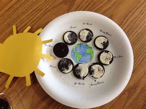 Moon Phases With Oreo Cookies School Girl Scouts Teachers