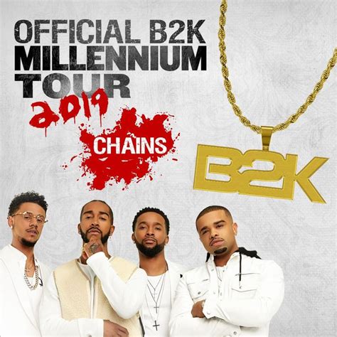 B2k The Millennium Tour 2019 Official Pendant And Chain Millennium