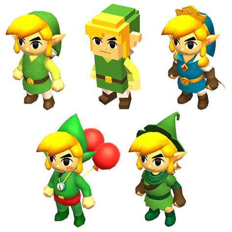 Link Classic Outfits From The Legend Of Zelda Tri Force Heroes