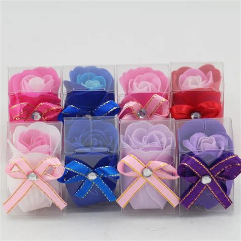 6pcsxxxgsoap Single Flower T Box Flower Soap Flower Roses Factory Direct Wholesale Box