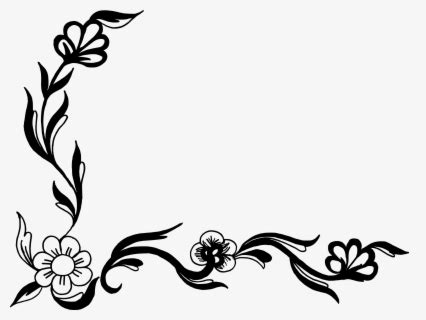 Use the images for web graphics. Flower Black And White Flower Line Art - Printable ...