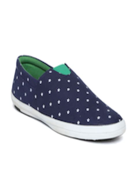 Buy Bacca Bucci Men Navy Star Print Loafers Casual Shoes For Men