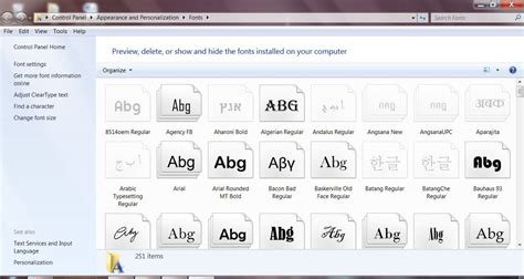 How To Install Fonts In Windows 7