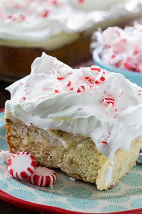 Poke cakes have quickly become one of my favorite things to make when i'm looking for an easy but delicious cake. White Chocolate Peppermint Poke Cake | Recipe | Peppermint cake, Cake, Cupcake cakes
