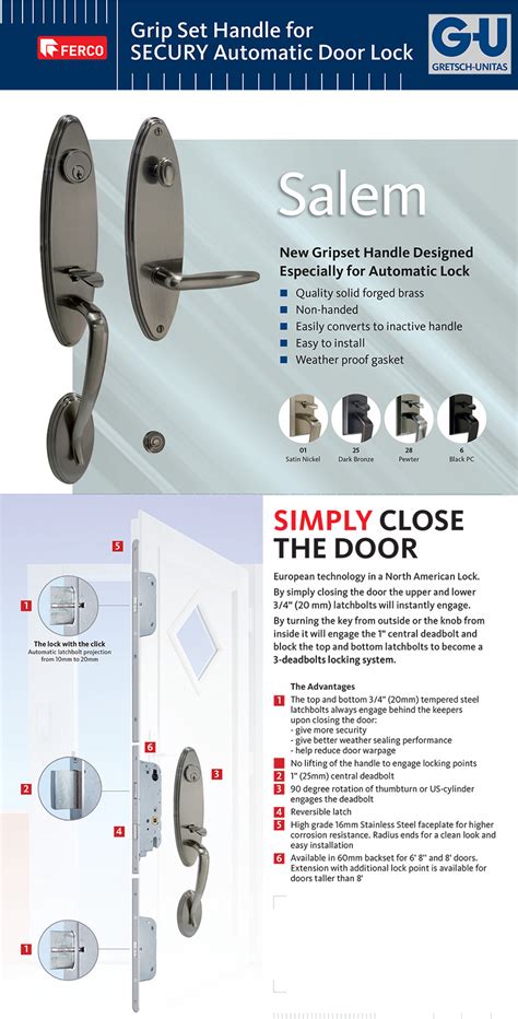 Fill your cart with color today! 3 Point Lock Hardware Multipoint Lock Trim for ...