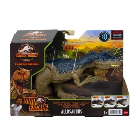 Mattel Jurassic World Allosaurus Attaque Sonore Figurines Daction Dinosaures Rue Du