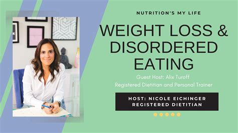 weight loss and eating disorders and disordered eating youtube