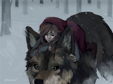 Red Riding Hood And The Big Bad Wolf By Miiukka Red Riding Hood Art