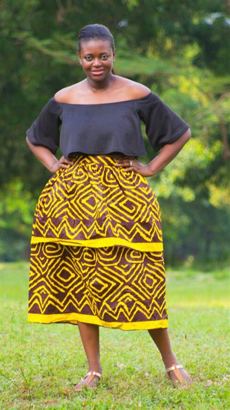 Yellow Brown Zebra Skirt African Clothing African Fashion Etsy
