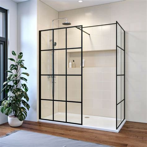 Elegant Walk In Shower Enclosure With Shower Tray Mm Tempered Glass
