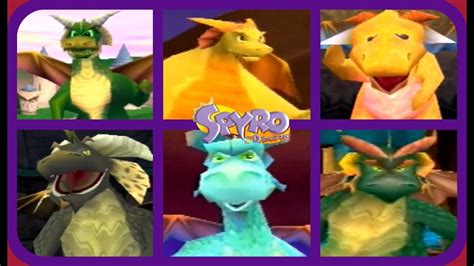 Spyro The Dragon All 80 Dragons Youtube