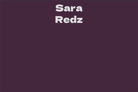 Sara Redz Facts Bio Career Net Worth Aidwiki