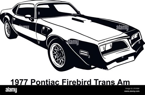 Muscle Car Old American Classic Car 1970s Muscle Car Stencil