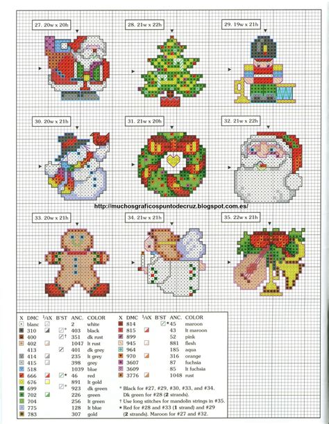 Graficos Punto De Cruz Gratis Navidad Y Huevos De Pascua36