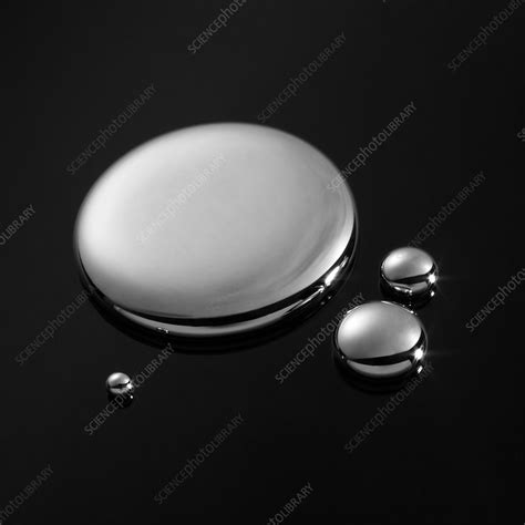Drops Of Mercury Stock Image C0266735 Science Photo Library