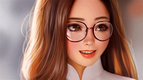 Anime Anime Girl With Glasses Kangsos