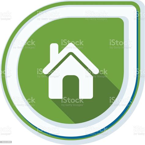 Home Button Icon Illustration Stock Illustration Download Image Now